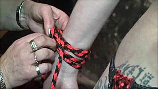 mistress karina gets dominated and spanked in lesbian femdom humiliation session