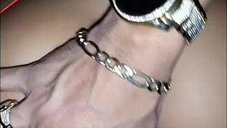 My boyfriend fucks me at the outdoor party, and the chubby guy asks to touch my pussy.