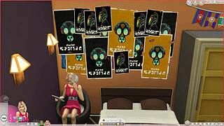 hey, stepdad watches blonde teen masturbate in chair then fucks her hard