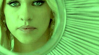 khloe kapri's blonde hair contrasts her monster cock fucking in lingerie