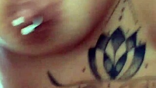 A quick visit from my cousin turned into fun on the living room couch.