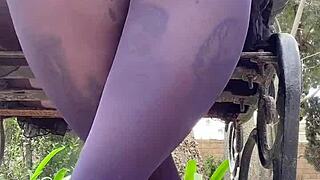 Blonde milf sucks monster big black cock deepthroat slut