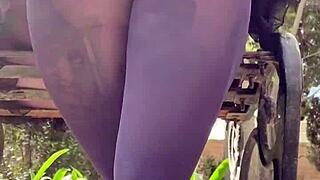 Blonde milf sucks monster big black cock deepthroat slut