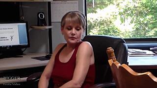 Harmony Dreams Of Making Porn In A Reality Casting Scene With Heels And Shaved Pussy.