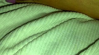 Petite 18+ Wife's Creamy Feet and Toes Drenched in Cum During Foot Play