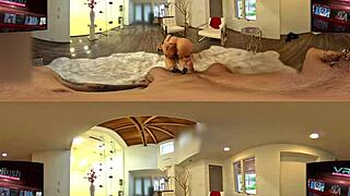 blonde milf shows hardcore reality ass and big tits in pov vr360