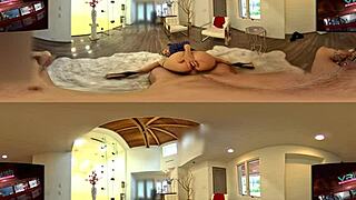 blonde milf shows hardcore reality ass and big tits in pov vr360