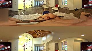 blonde milf shows hardcore reality ass and big tits in pov vr360