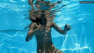 Petite Brunette Bonnie Swims Underwater Nude