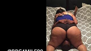 Thick Latina Wife Rides Monster Cock Face Sitting