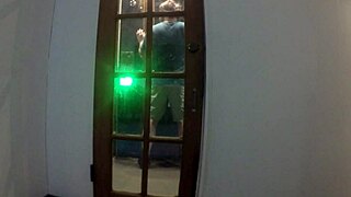 Feeling so excited as Gigi Breeze gives an intense blowjob through the glory hole