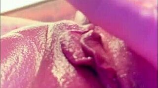 Close up of me rubbing my juicy clit fast