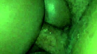 Feeling The Big Black Cock Enter Her Wet Ebony Pussy