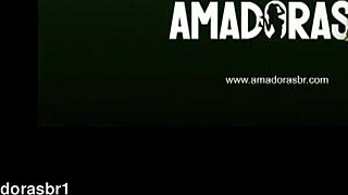 Two nymphs flashing their pussies on the street.