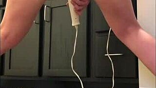 She plays with her tight wet pussy.