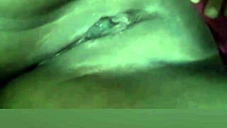 my ebony colleague masturbates in the shower while filming herself and sends the video