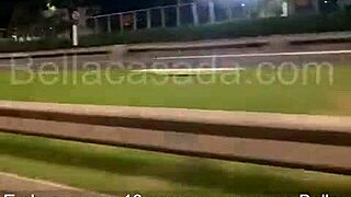 Want to see Bella dogging with 10 guys?