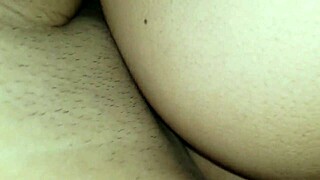 The husband stretched his wife's ass.