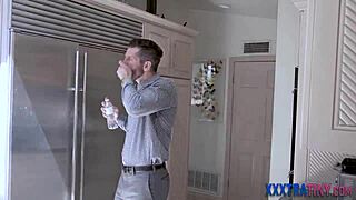 Tiny Teen In Fishnets Rides Long Shlong!