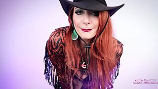 Intense Femdom Riding With Tattooed Redhead Milf Dominating Crossdressing Hucow Sissy In Cowgirl Position