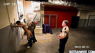 Two inmates caught screwing in jail - gay action