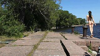nude shooting adventure at abandoned military base on totleben island 3 😲