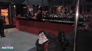 Want to see these naughty girls strip naked in the swing club?