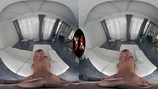 She moans, 'big boob brazilian hard fucking in VR'