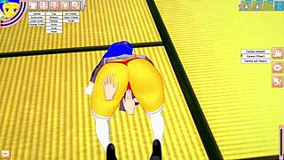 Marge Simpson gets pounded hard in a wild parody scene. Her big tits bounce with every thrust.