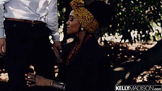 Can Ebony Babe Julie Kay Handle White Cock in Her Ass?