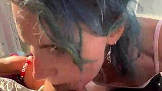 we were on the ferris wheel when she gave me a blowjob in public.