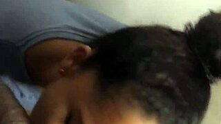 Hey, my best friend sneaks a blowjob and I finish on her face, amateur couple Nysdel!