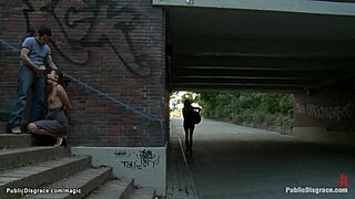 bound hands babe fucked outdoor  