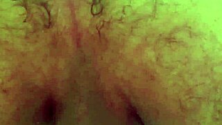 Chubby gay guy toys his hairy hole