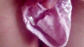 Panties Stuffed Deep in Wet Pussy for Intense Pleasure