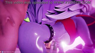 Fnaf Roxy Wolf Furry Character Gets Her Ass Fucked In Looped Hentai Video