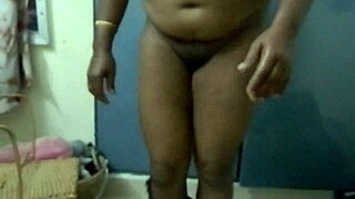Aprna, the hot Indian auntie, dances naked in this video