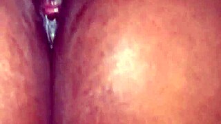 This pretty ebony babe enjoys SHOWING her TITS and PUSSY to the camera