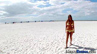 Kinky Teen Eats Cream?