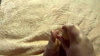 Slow foot job in homemade fetish video