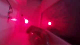 hot kendra cole masturbates in shower, skinny brunette teen 18+ pornstar bathes solo.