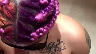 dressing room latina sucks huge black cock