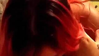 feeling the intense pleasure of a deepthroat blowjob from a tattooed punk bbw with a fat body