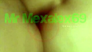 Mexican teen's intense orgasm from deep anal pounding