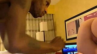 Blonde With Big Juicy Booty Fucks Big Black Cock