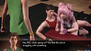 risky public creampie at gym with hentai game ep 12 from genesis order. daring outdoor action awaits!