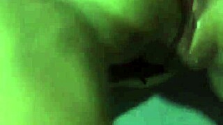 vianey in blue lingerie gets bent over for doggystyle