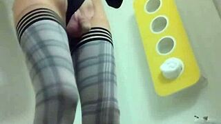 mature shemale explores her body in private moments