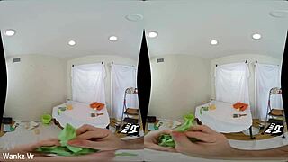 Skinny brunette Jillian Janson takes on a monster cock in WankzVR painters gape. Get ready for intense POV action!  