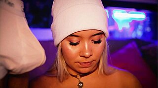 Blonde Teases Stepbrother's Cock